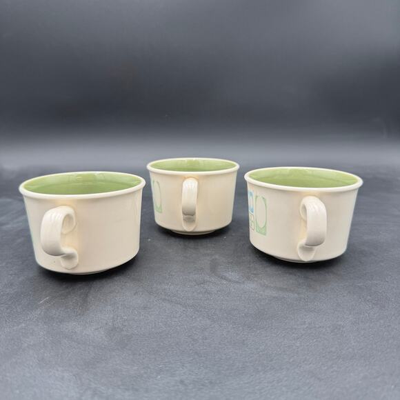Vintage Mugs Cathay by Taylor Smith Taylor MCM Atomic Set of 3 - Picture 6 of 9